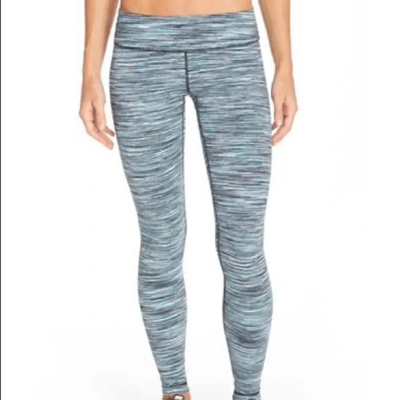 ZELLA EUC Live in Blue Blink Space Dye Leggings - Picture 1 of 5